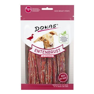 Dokas Szárított kacsamell csíkokban, 250g