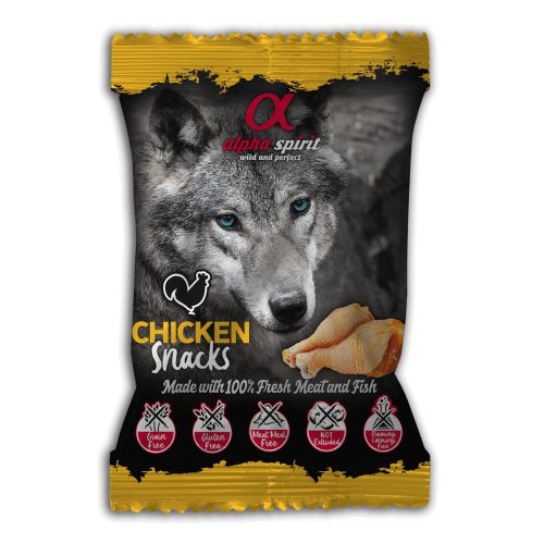 Alpha Spirit Félnedves Csirkés Snack