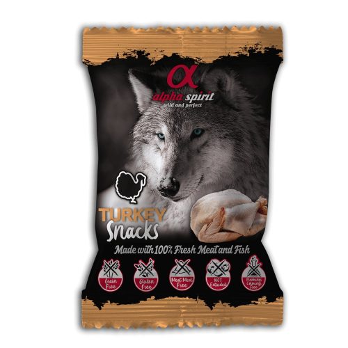 Alpha Spirit Félnedves Pulykás Snack