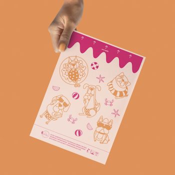   Bag ORGANI - Komposztálható, lebomló kutya kakizacsi - PEACH, 1db