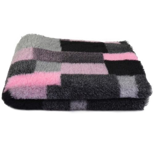 VetBed - Csúszásmentes kisállatfekhely - Pink Kockás