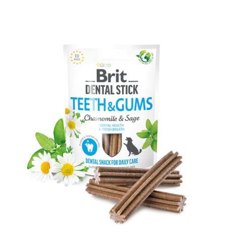Brit Care Dental Stick - Teeth&Gums - Kamilla és Zsálya