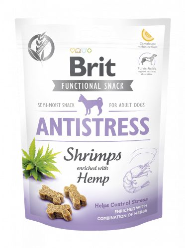 Brit Care Functional Snack Antistress - Garnéla és kender