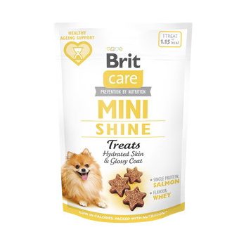 Brit Care Mini Treats Shine - Lazac és Lenmag