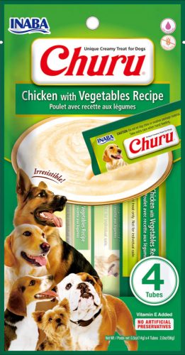 Churu Jutalomfalat Püré kutyáknak - Csirke és Zöldség