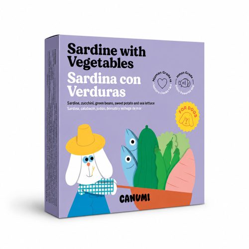 Canumi - Szardínia Cukkinivel, Zöldbabbal, Édesburgonyával és Tengeri Salátával