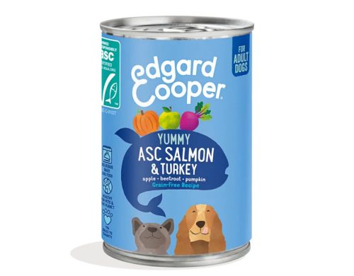 Edgard & Cooper - Párolt menü - Lazac és Pulyka, 400g