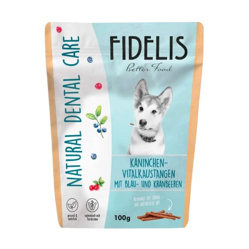 FIDELIS - Fogtisztító Rágórúd - Nyúl Áfonyával és Vörös áfonyával (150g)