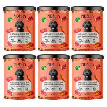   FIDELIS - Főtt menü - Marha, Édesburgonya, Alma és Brokkoli 6x400g