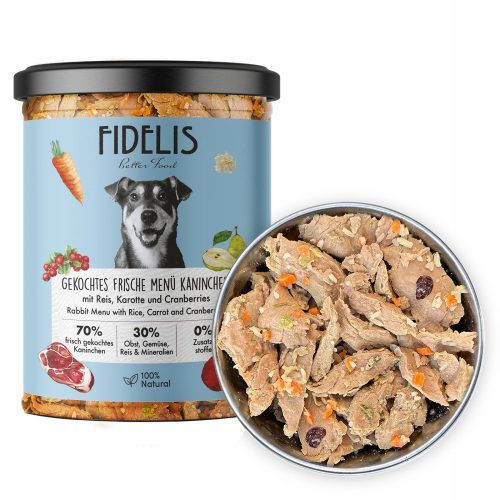 FIDELIS - Főtt menü - Nyúl, Sárgarépa és Áfonya