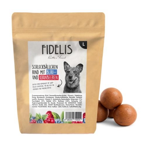 FIDELIS - Meatballs - Marha Áfonyával és Tőzegáfonyával 