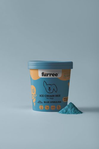 Fürree ® - Kutyafagyi ajándék Szilikonformával - Kék Spirulina Kollagénnel