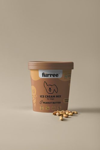 Fürree ® - Kutyafagyi ajándék Szilikonformával - Mogyoróvaj Kollagénnel