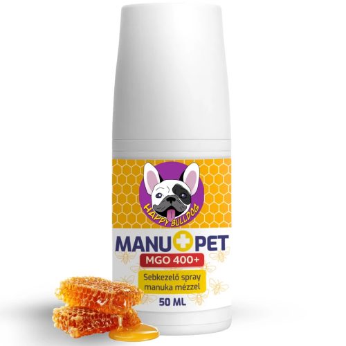 Happy Bulldog - MANUPET 400+ MGO sebkezelő spray kisállatoknak manukamézzel