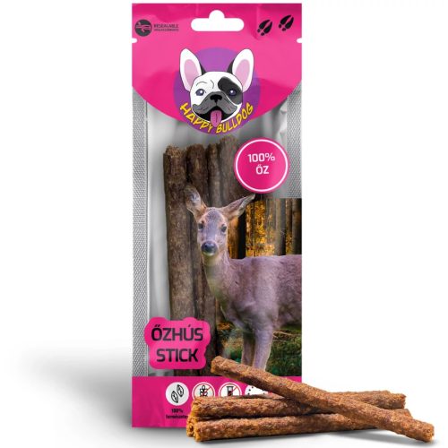 Happy Bulldog - 100% Természetes Őzhús Stick