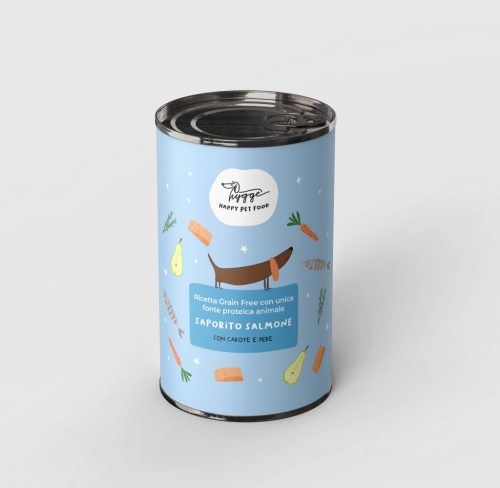 Hygge - Egyfehérjés Konzerv - Lazac, Sárgarépa és Körte menü