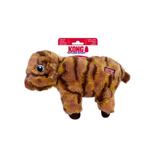 KONG Low Stuff Stripes - Cow plüssjáték