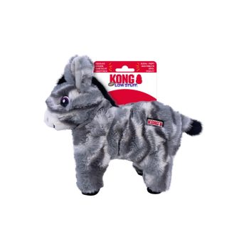 KONG Low Stuff Stripes - Donkey plüssjáték