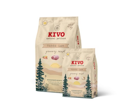 KIVO - Hidegen sajtolt Gabonamentes Száraztáp - Friss Bárány