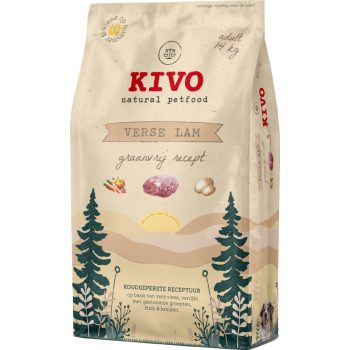   KIVO - Hidegen sajtolt Gabonamentes Száraztáp - Friss Bárány, 14kg