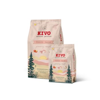 KIVO - Hidegen sajtolt Gabonamentes Száraztáp - Lazac