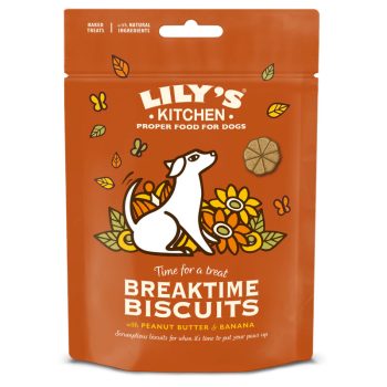   Lily's Kitchen - Breaktime Biscuits - Mogyoróvaj, Banán & Fahéj