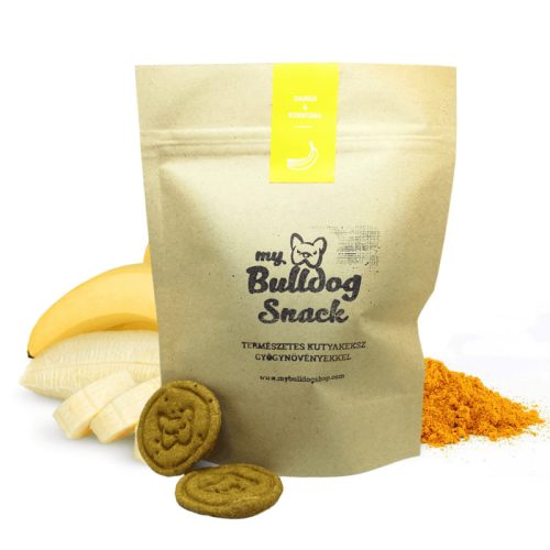 My Bulldog Shop - Kutyakeksz - Banán Kurkumával