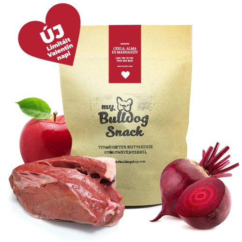 My Bulldog Shop - Kutyakeksz - Marhaszív, Cékla, Alma