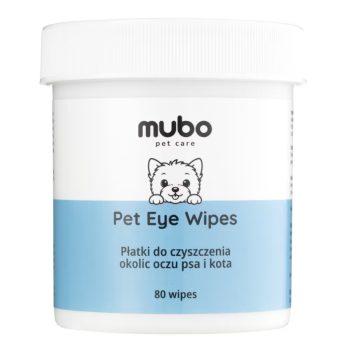   Mubo - Szemtisztító törlőkendők kutyáknak és macskáknak (80db)