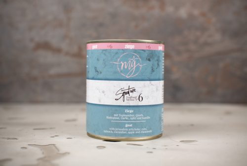 mÿ dog food signature - Kecske, Csicsóka, Túró, Spenót, Alma menü, 820