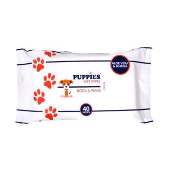   Puppies Body&Paws Törlőkendő aloe verával és jojoba olajjal