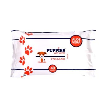   Puppies Eyes&Ears Törlőkendő aloe verával és jojoba olajjal