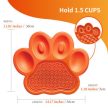PetDreamHouse - PAW 2in1 Slow Feeder & Lick Pad Lickimat - Narancssárga