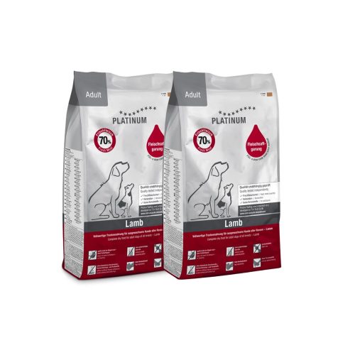 Platinum Adult Lamb+Rice  - száraztáp bárányhúsból, 2x1.5kg