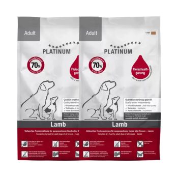   Platinum Adult Lamb+Rice  - száraztáp bárányhúsból, 2x5kg