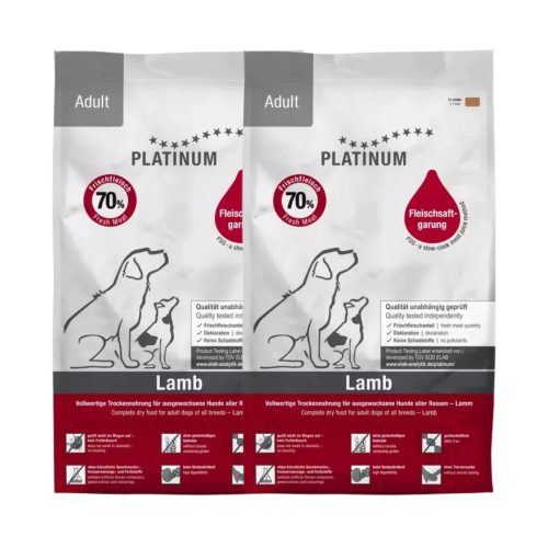 Platinum Adult Lamb+Rice  - száraztáp bárányhúsból, 2x5kg
