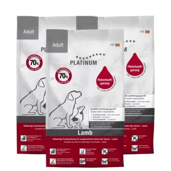   Platinum Adult Lamb+Rice  - száraztáp bárányhúsból, 3x5kg