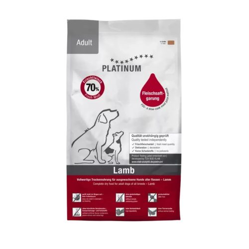 Platinum Adult Lamb+Rice  - száraztáp bárányhúsból, 5kg