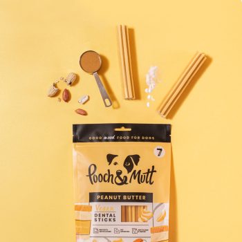   Pooch & Mutt - Dental Sticks Peanut Butter - Mogyoróvaj fogtisztító