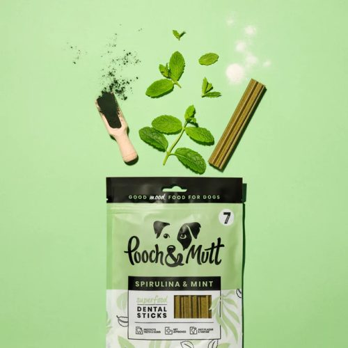 Pooch & Mutt - Dental Sticks Superfood - Spirulina és Menta fogtisztító