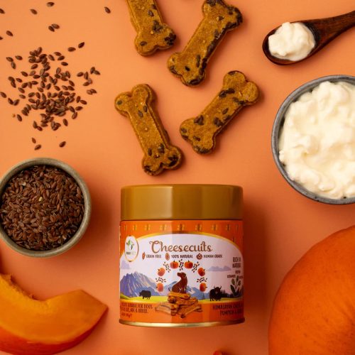 Pawfect - Cheesecuits - Sajtos kutyakeksz Sütőtökkel és Lenmaggal