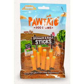   Pawtato Sticks - Édesburgonyás fogtisztító Spenóttal és Fodros kellel