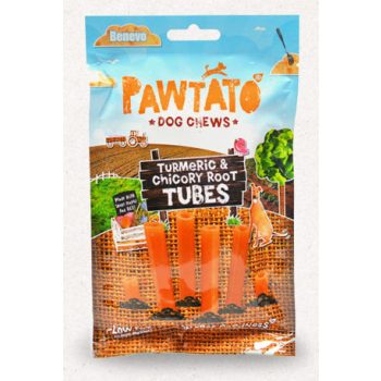   Pawtato Tubes - Édesburgonyás fogtisztító Kurkumával és Cikóriával