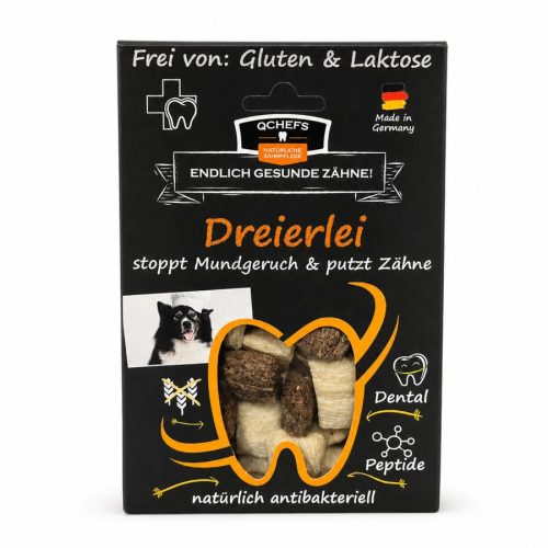 Qchefs - Dreierlei természetes fogtisztító 