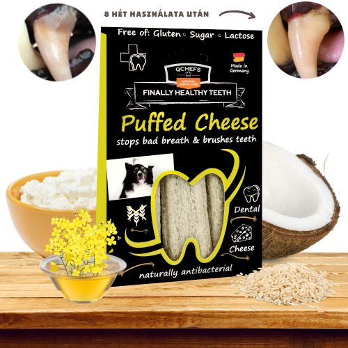 Qchefs - Puffed Cheese természetes fogtisztító 