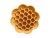 SlowJoy - Evéslassító szilikon tál - Honeycomb - Sárga