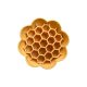 SlowJoy - Evéslassító szilikon tál - Honeycomb - Sárga