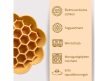 SlowJoy - Evéslassító szilikon tál - Honeycomb - Sárga