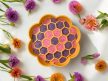 SlowJoy - Evéslassító szilikon tál - Honeycomb - Sárga