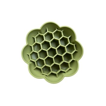 SlowJoy - Evéslassító szilikon tál - Honeycomb - Zöld